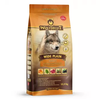 Dry dog food Wolfsblut Wide Plain Horse 12.5 kg — single animal protein, hypoallergenic, adult dogs, gluten-free