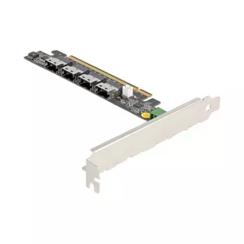 DeLOCK PCI Express x16 Card to 4 x internal SFF-8654 4i NVMe Bifurcation