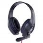 Wired gaming headset GEMBIRD GHS-05-B, circumaural, 20–20000 Hz, 2 m cable, 250 g, black/blue