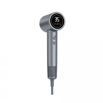 Hair dryer DENVER HDD-1400DGR 1400 W, grey, 110–240 V, 1.8 m cord, 25–75 °C, 70×89×280 mm