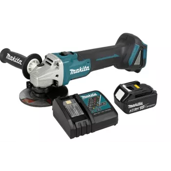 Angle grinder Makita DGA506Z 18V cordless with 3.0 Ah battery and charger