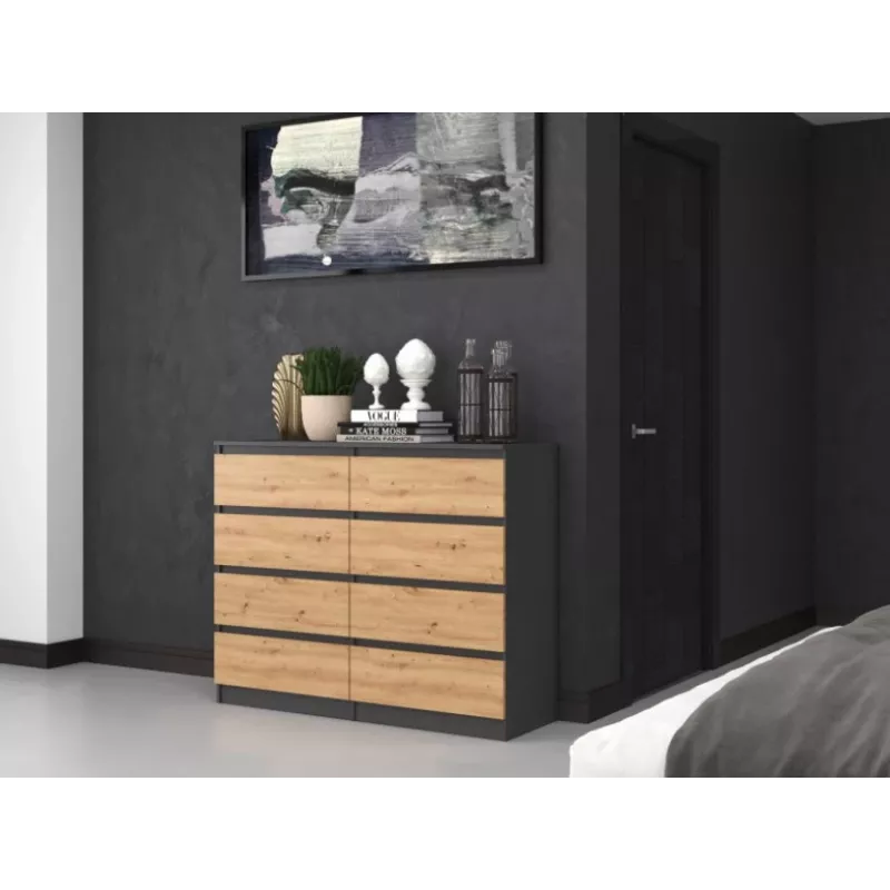 Topeshop M8 120 ANT/ART KPL chest of drawers