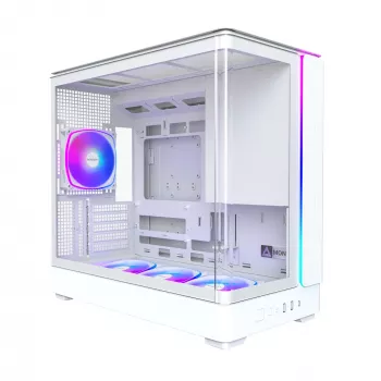 PC Case Montech KING 15 PRO White — Micro ATX / Mini-ITX, Midi Tower