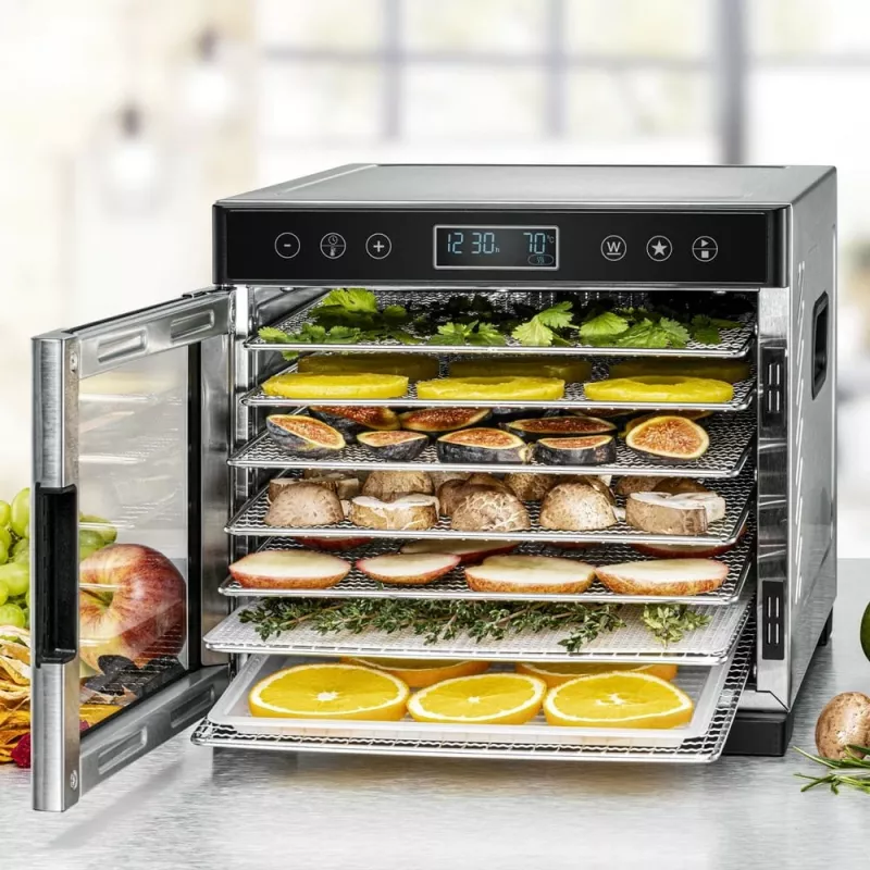 Food dehydrator Rommelsbacher DA 650 600 W stainless steel, 0.5 m², 35–75 °C, 7 trays