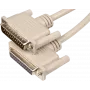 D-Sub extension cable ShiverPeaks AK 4050 SC 1:1 25-pin plug to socket, 5 m