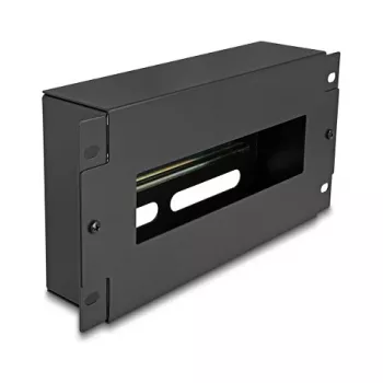 Rack accessory DELOCK 67320 — metal cover strip, black, 1 pc