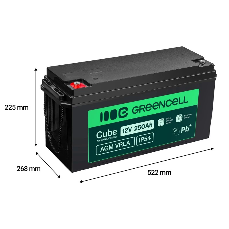 Battery AGM VRLA 12V 250Ah IP54