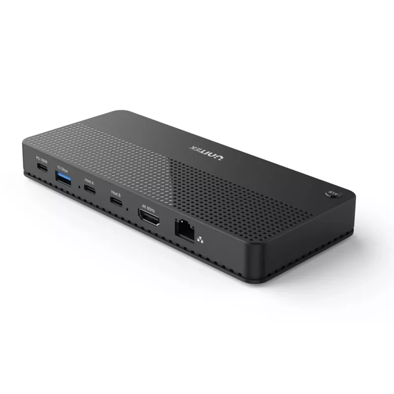 Docking Station UNITEK D1079A USB4 Wired Black 100W Power Delivery