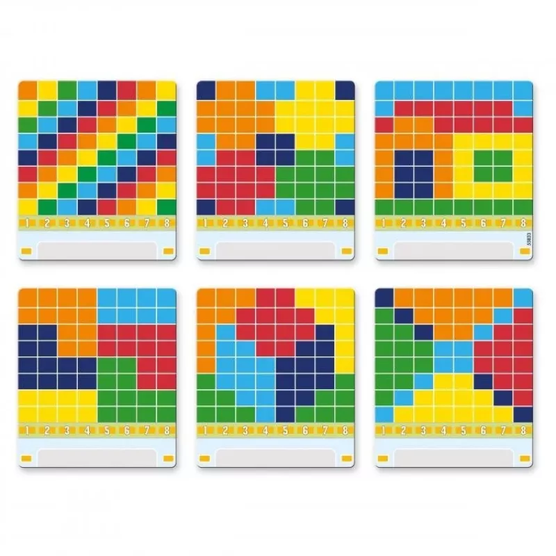 Educational Mosaic Toy QUERCETTI Mosaici Pallino Coding Travel Version 1006 — portable pegboard coding set