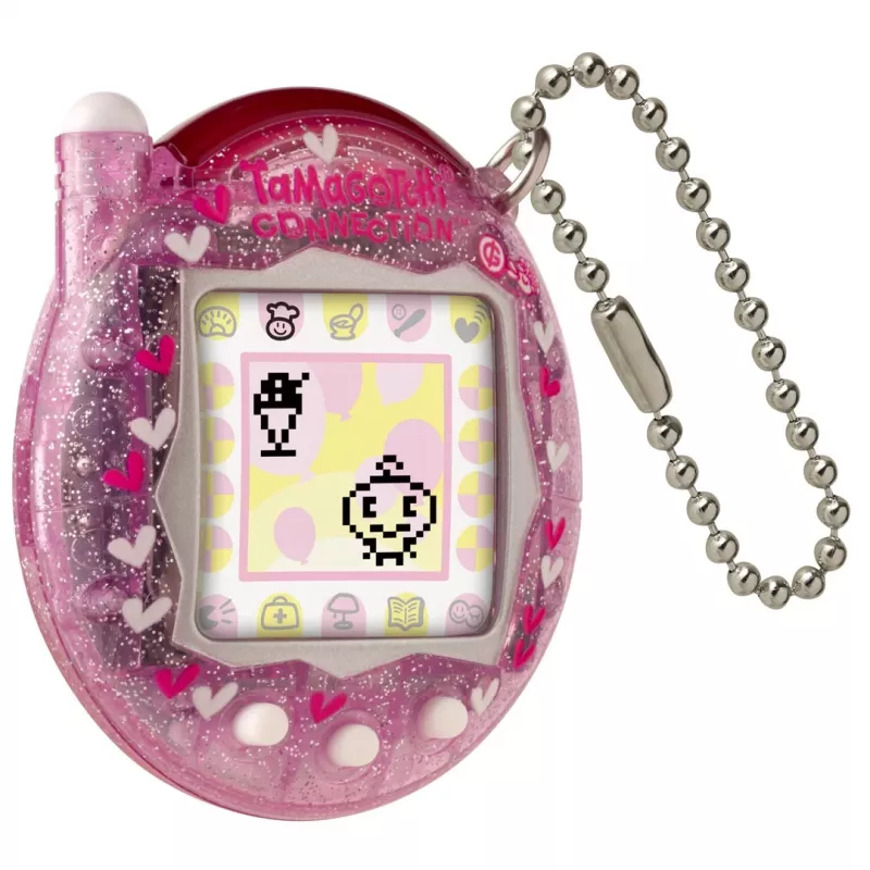 Handheld digital pet Bandai Tamagotchi Connection Pink Glitter — virtual pet toy