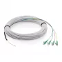 FTTH drop cable DIGITUS singlemode 4 fibers with 4 LC/APC connectors, 30 m