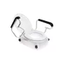 Raised toilet seat ANTAR AT51204 with lid and armrests, adjustable height 6–14 cm, width 570 mm, max load 150 kg
