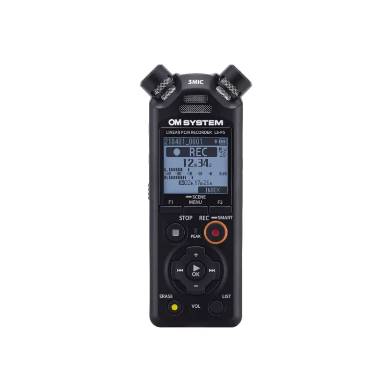 Audio Recorder Olympus LS-P5 Black 149h Recording Time 72h Battery Life
