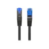 Network cable LANBERG PCF6A-10CC-0100-BK — Cat6a S/FTP, 1 m, RJ-45, black