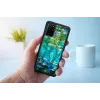 Phone case iKins for Samsung Galaxy S20+ — black water lilies design