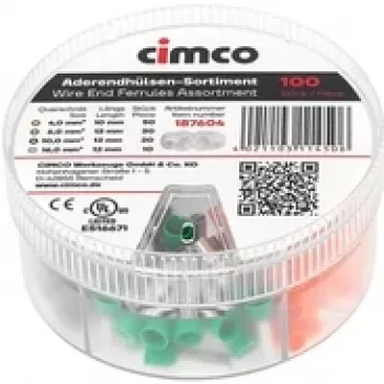 Cimco 187604 Ferrule Assortment Partially Insulated 1 Set (187604)