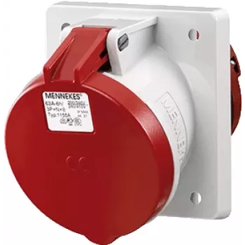 MENNEKES Elektrotechnik GmbH & Co. KG 1155A Socket Outlet Red - White (1155A)