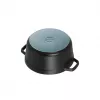 Staub La Cocotte 20cm rund, schwarz, Gusseisen (40509-487-0)