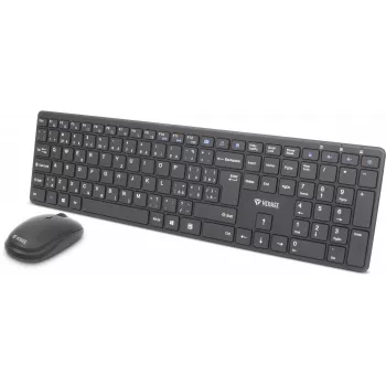 Wireless keyboard and mouse set YENKEE YKB 2008CS — 2.4 GHz USB, compact layout