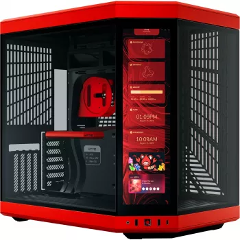 HYTE Y70 Touch Infinite Midi Tower Black, Cherry colour