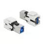 Keystone module DeLOCK 86394 Flat White USB A