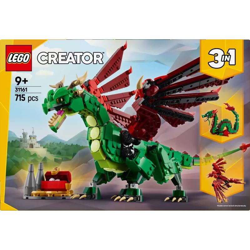 LEGO CREATOR 3 IN 1 31161 Medieval Dragon