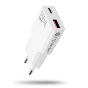 Universal USB Wall Charger everActive SC-380Q Super Slim QC 3.0 — Quick Charge 3.0, compact design