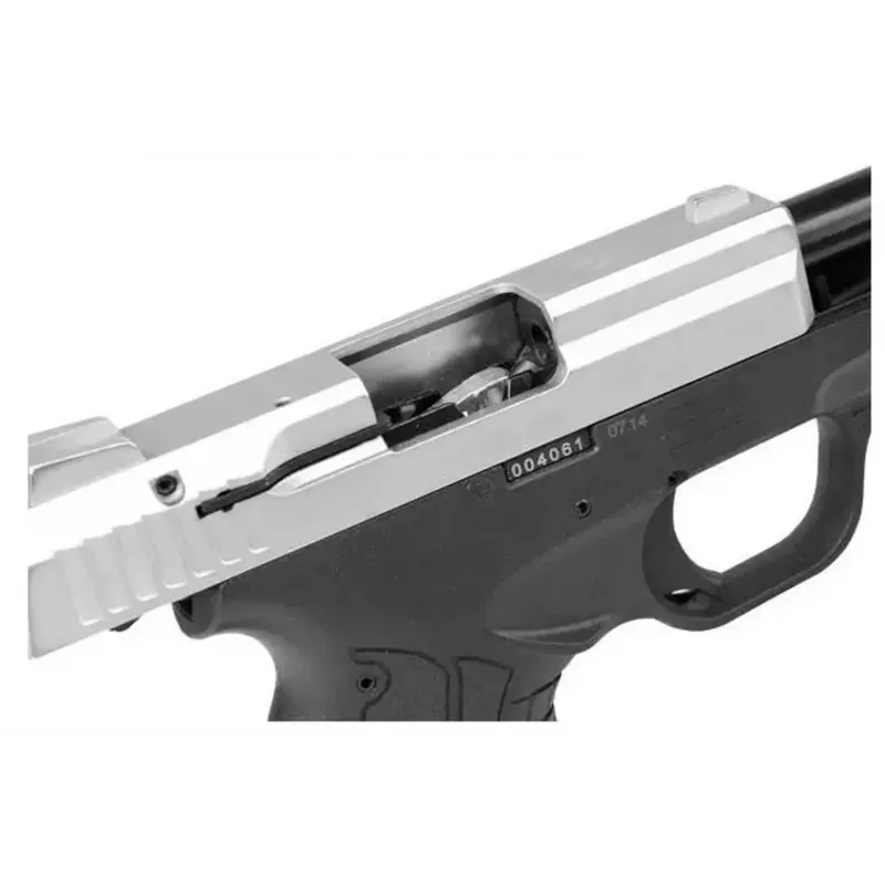 STALKER M906 BAS alarm signal pistol, calibre .22 Long Blank (6 mm), chrome flash