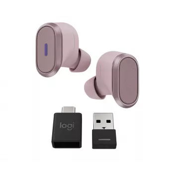Logitech Zone True Wireless, In-Ear Headphones, ANC, Rosé, pink, In-Ear, Bluetooth, 985-001090