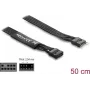 Parallel cable DELOCK 86055, 1 x 9-pin to 1 x 9-pin, Black, 0.5 m