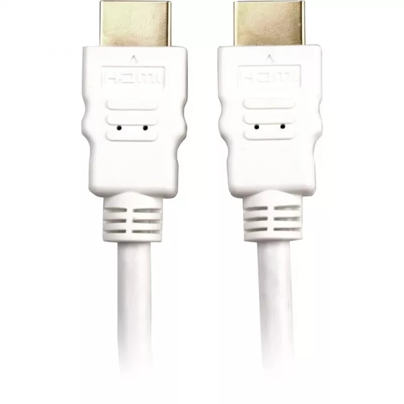 High Speed HDMI-Kabel mit Ethernet weiß, 2 Meter