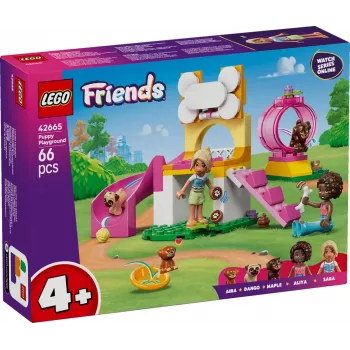 Construction toy LEGO Friends Puppy Playground set 42665, 66 pieces, 2 minifigures, age 4+