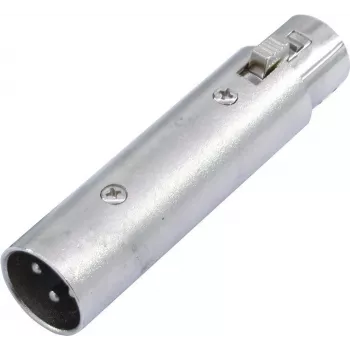 XLR adapter Omnitronic 3-pin male to 5-pin female, model 30226575