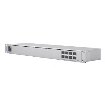 Network switch Managed L2 UBIQUITI USW-Aggregation — 8 SFP+ slots, 10G support, fanless, 1U rack, silver