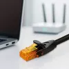 Ethernet patch cord QOLTEC UTP Cat6 10 m, 2×RJ45, black