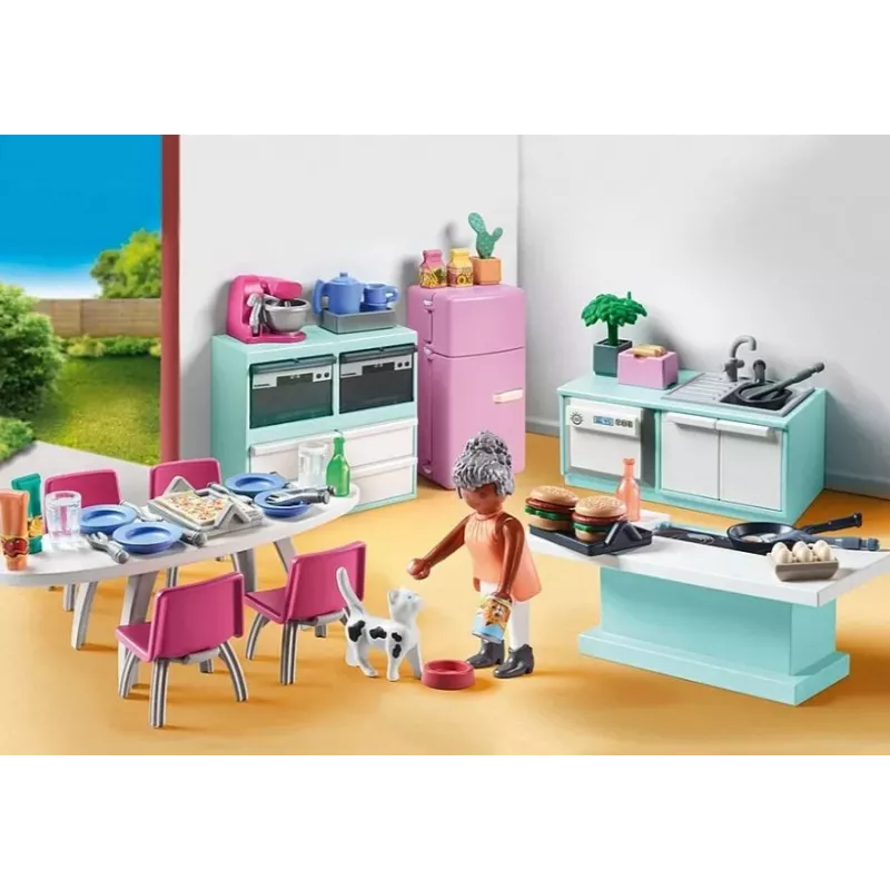 Kitchen Playmobil My Life Kitchen 71608 Multicolour Plastic 4-10 years