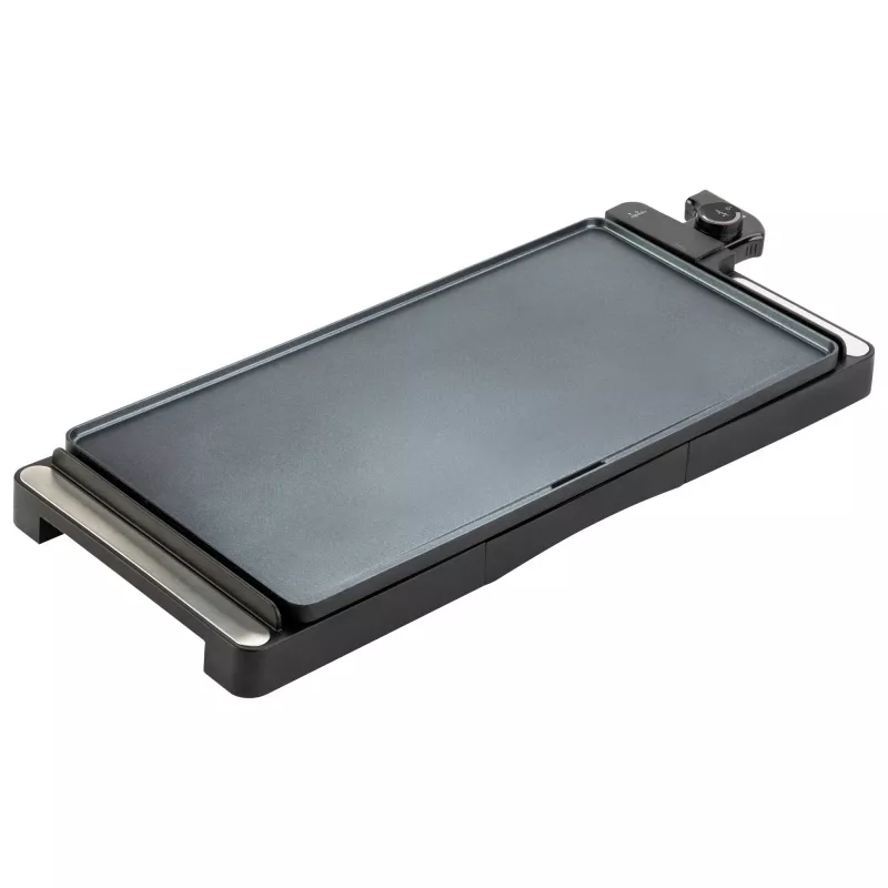 Contact grill Jata JEGR1245 — 2200 W, rotary control, rectangular 655×255 mm, black/silver