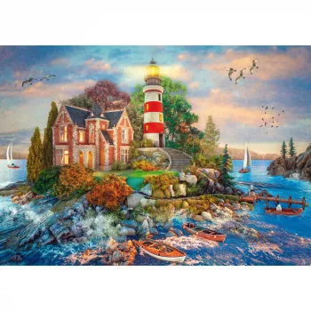 Leuchtturm am Felsen, Puzzle 500 Pieces