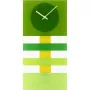 NeXtime klok 2855gn Bold Stripes, 19 x 38 cm, Wall, Green
