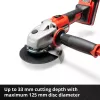 Professional Cordless Angle Grinder AXXIO, 18Volt (Red/black, without Battery and Charger)