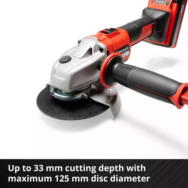 Professional Cordless Angle Grinder AXXIO, 18Volt (Red/black, without Battery and Charger)