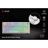 SAVIO PHENIX WHITE Wireless Mechanical Keyboard, Gateron Red Pro, ABS