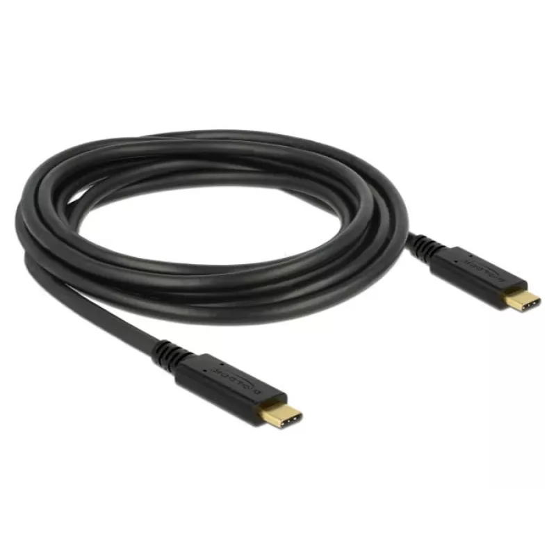 USB Cable DeLOCK 83325 USB 2.0 3m USB C Black