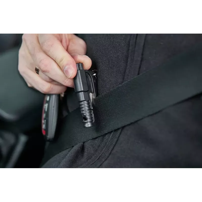 Emergency tool GUARD YC-004-BL — belt knife with whistle, glass breaker, technopolymer, 75×35×15 mm, 100 g