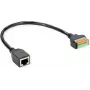 ROLINE Cable-Adapter RJ45 BU - Push- Terminal Block - Adapter - Network (12.02.1172)