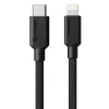 Alogic USB cable 2.0 USB-C male -- Lightning male 1m black