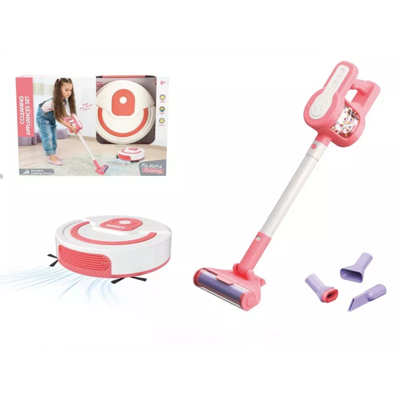 Upright vacuum cleaner and cleaning robot