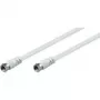 Wentronic Goobay SAT Connection Cable, White, 2.5 m - F-Plug F-Plug (11724)