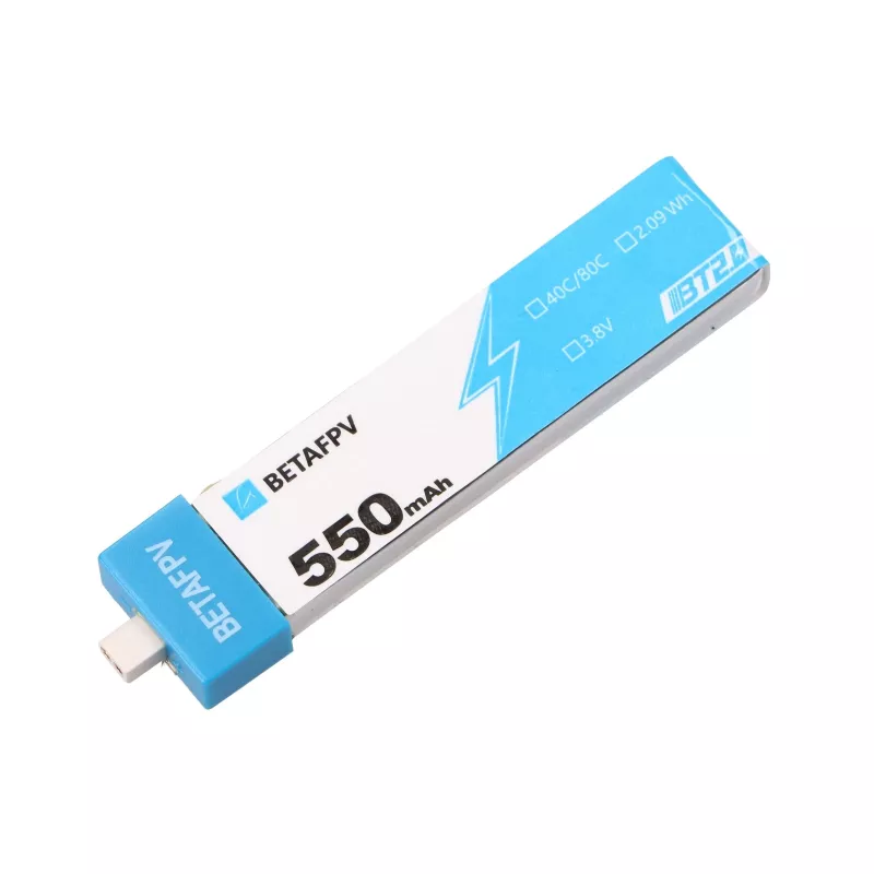 BetaFPV BT2.0 1S Drone Battery Set 4-Pack, 550mAh, 3.8V