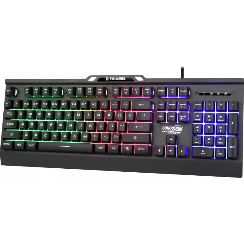 Mechanical gaming keyboard YENKEE CONQUEROR WT200 with dynamic backlight, limited World of Tanks edition